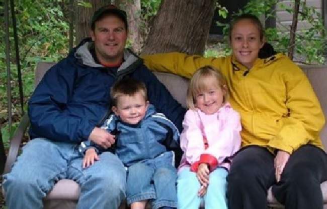 The Butler family, seen in a photo from an online fundraising page.