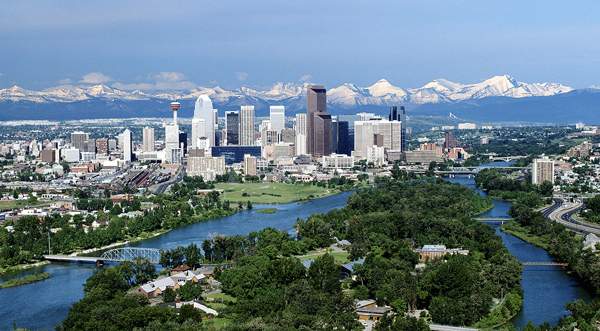 Calgary skyline.