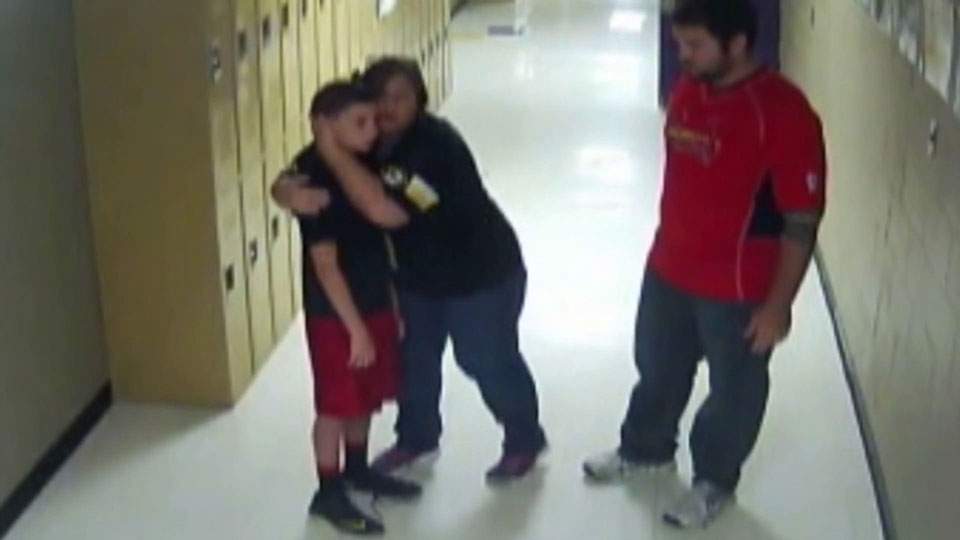 ‘He was purple, his eyes were bulging’: Missouri teacher caught on camera saving student’s life - image