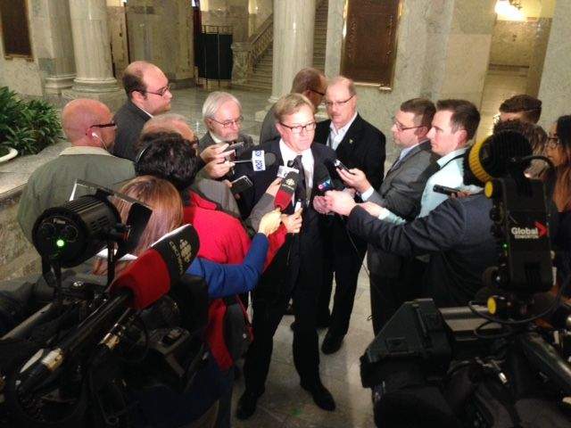 Alberta Education Minister David Eggen announces the appointment of an advisor to oversee Edmonton Catholic Schools, Wednesday, Oct. 14, 2015. 