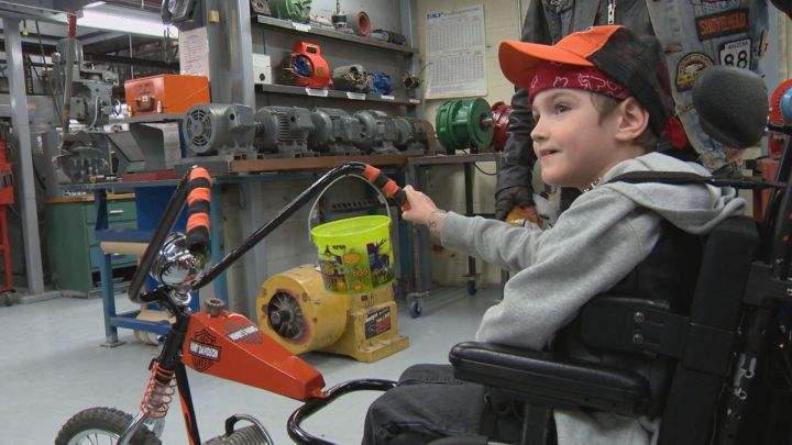 Magical motorcycle makes for the happiest of Halloweens for young boy - image