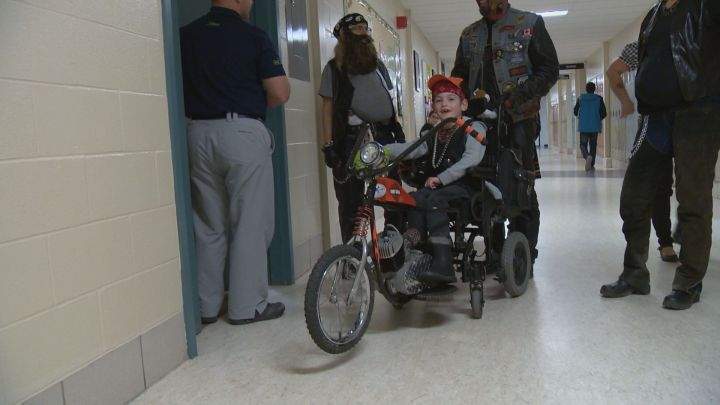 Magical motorcycle makes for the happiest of Halloweens for young boy - image
