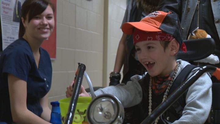 Magical motorcycle makes for the happiest of Halloweens for young boy - image