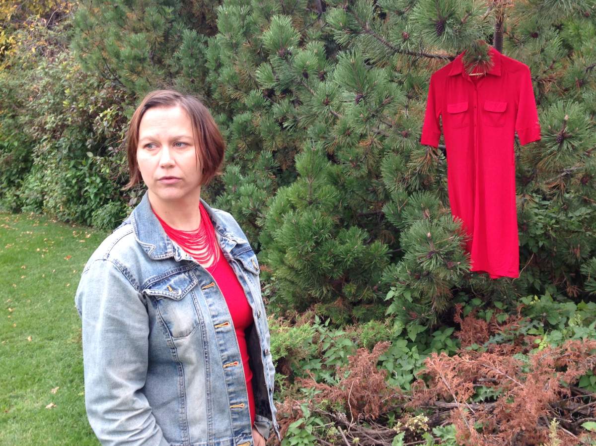 Jaime Black created the REDress project to honour the hundreds of missing and murdered aboriginal women.