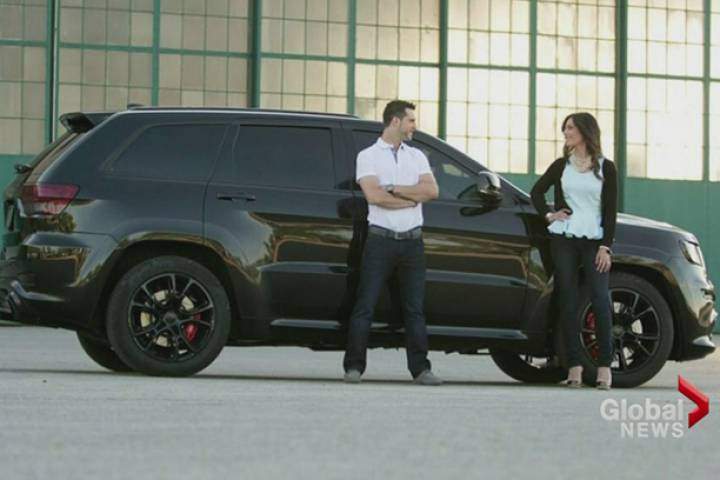 The Jeep driven by Marco Muzzo in connection with a collision in Vaughan that killed three children and their grandfather on Sept. 27 is seen in this photo. The Jeep caught fire in police custody on Sept. 28. 