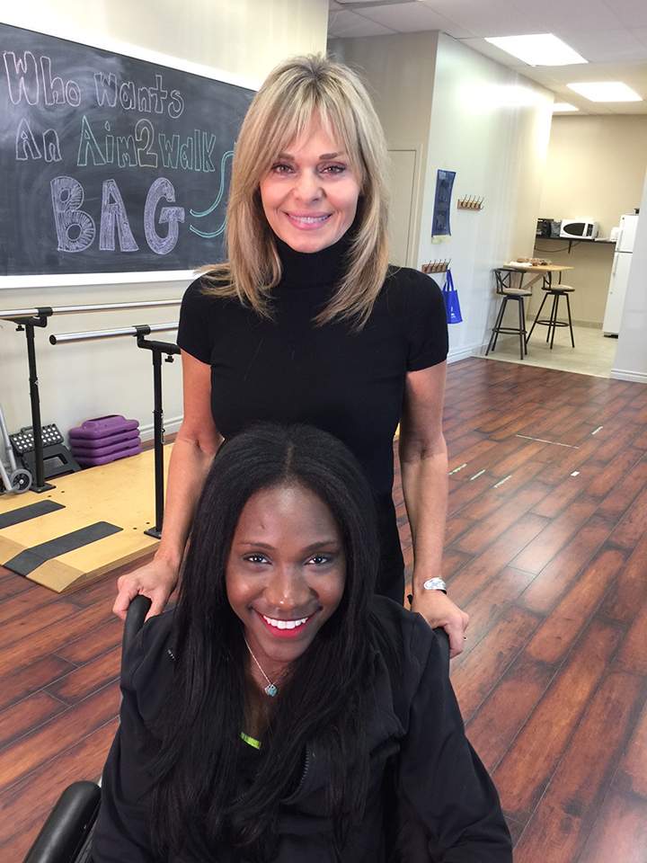Susan Hay and Taylor Lindsay-Noel at Aim2Walk on Oct. 5, 2015.