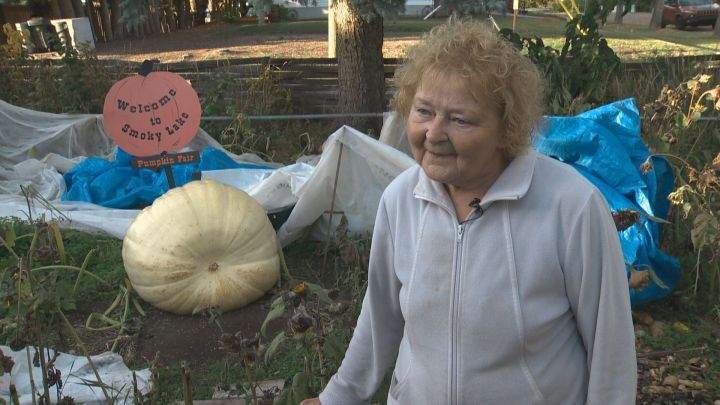 Mary Lovay is known by Smoky Lake locals as the “Pumpkin Princess”.