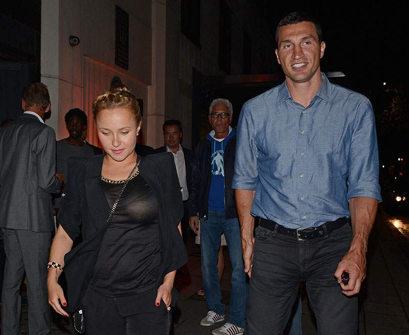 Wladimir Klitschko and Hayden Panettiere in London, England, July 2014.