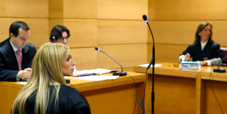 Aurea Vazquez Rijos appears in a Madrid courtroom in 2013.