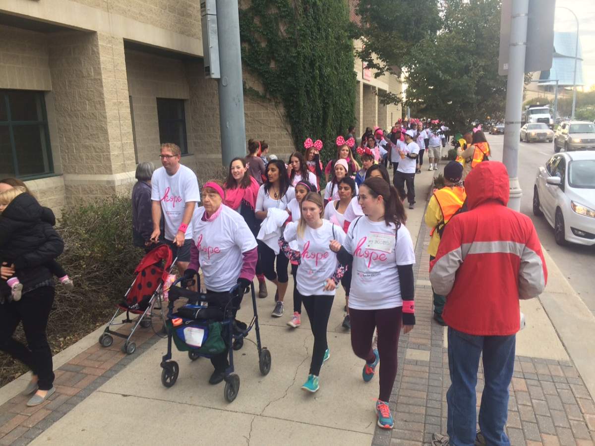 Thousands of Manitobans came out early Sunday morning for the Run for the Cure event.