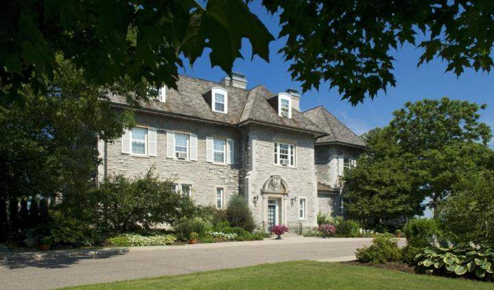 A view of the front of 24 Sussex Drive. The home is nearly 150 years old.