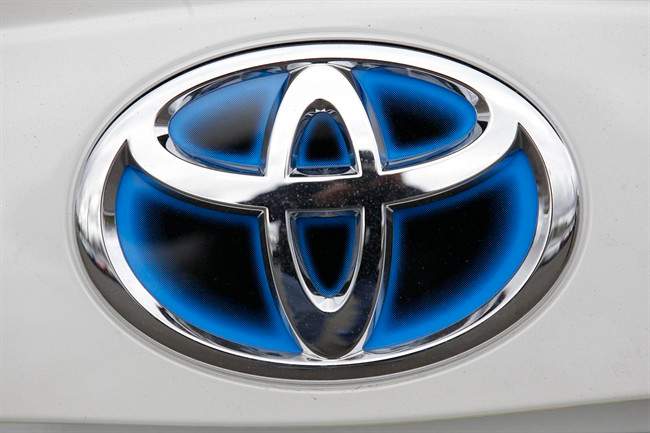 This March 30, 2011 file photo shows the Toyota on a vehicle in Wilsonville, Ore. 