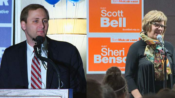 Saskatoon elected MP's, like Brad Trost (left) and Sheri Benson (right), say they'll advocate for local issues in Ottawa.