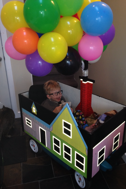 BC dad builds Halloween costume on wheels for son who can’t walk - image