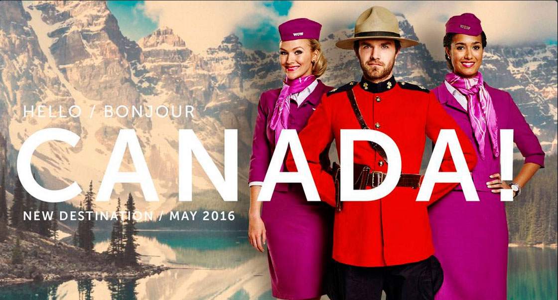 The airline’s Twitter account (@wow_air) announced the new service with an accompanying photo.