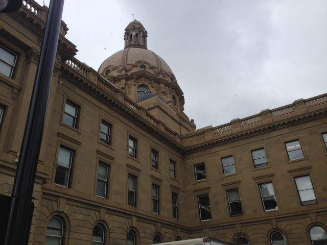 The Alberta legislature.