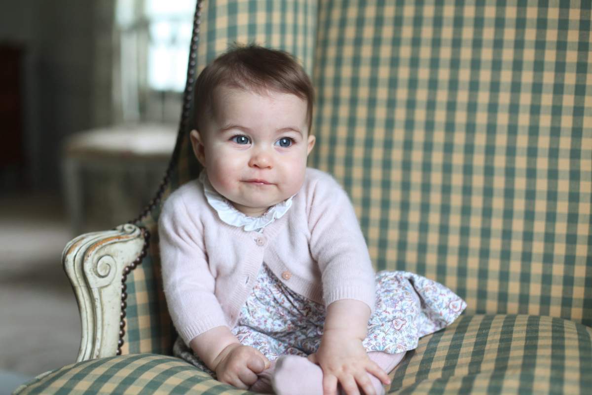 Princess Charlotte was born May 2, 2015, and the photo was taken by her mother, Kate Duchess of Cambridge, during November 2015.