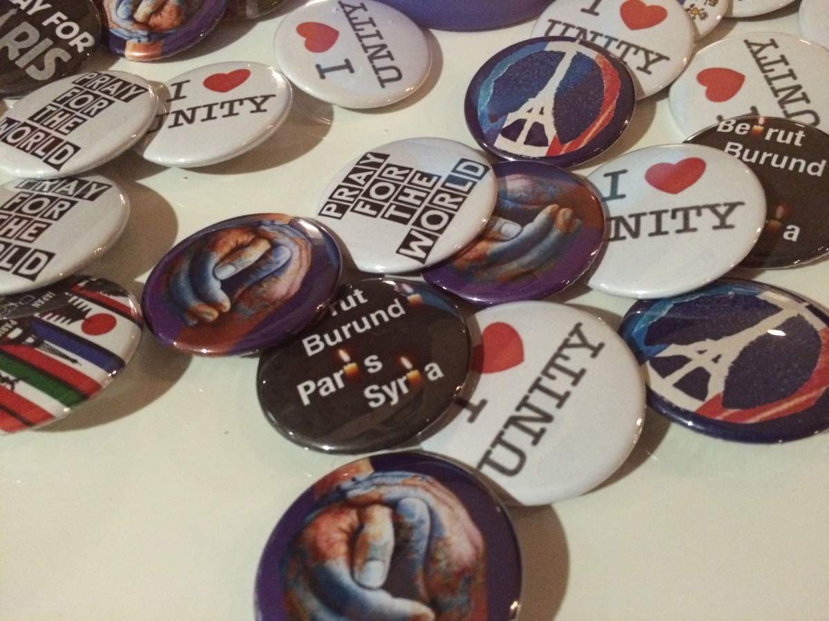 Edmontonians hold vigil for Paris victims on Nov. 16, 2015.