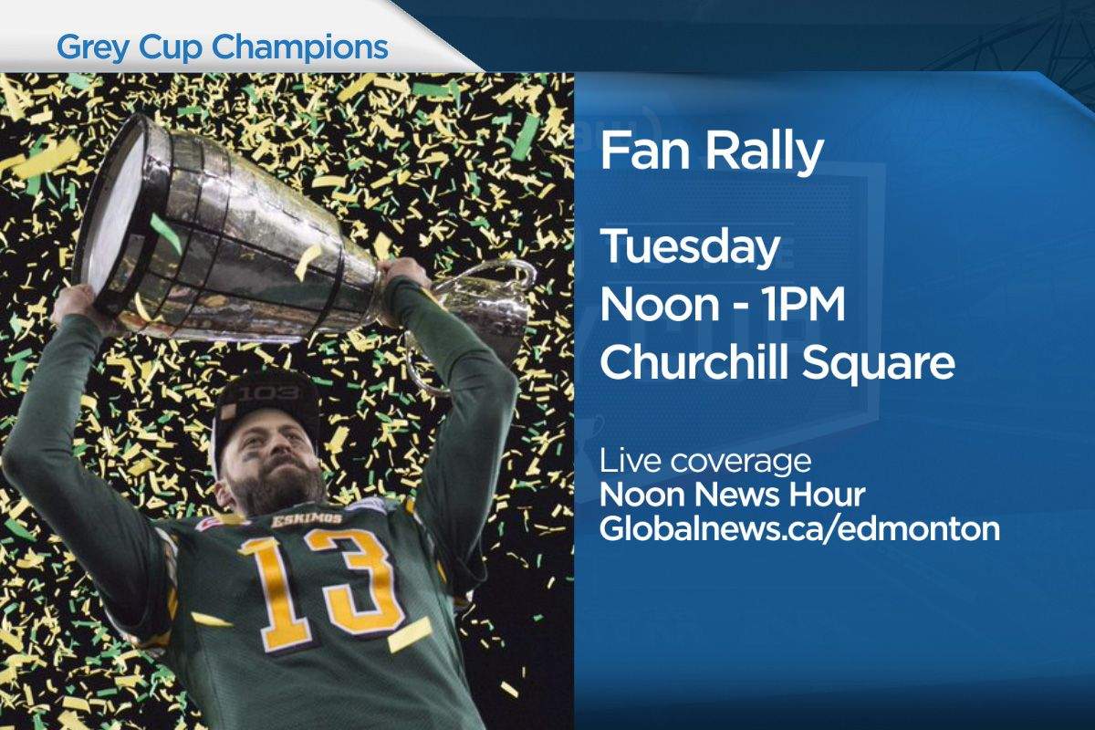 Eskimos fans gather at airport to welcome home Grey Cup champs - image