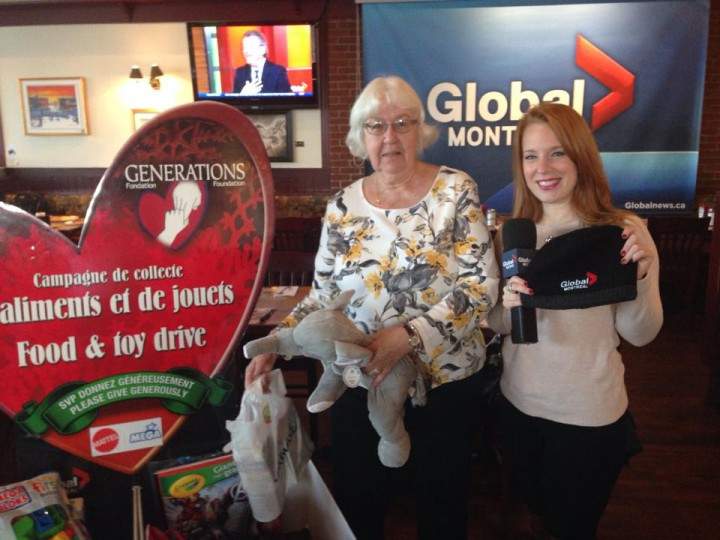 Generous Dorval residents drop off new toys and non perishable food items as part of the Generations Foundation Food and Toy Drive, Monday, November 16, 2015.