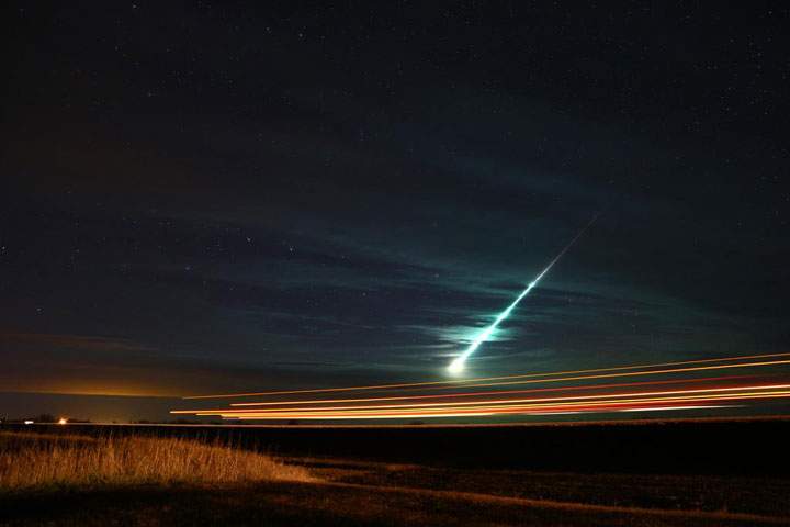 Nov. 9: Bill Allen took this Your Saskatchewan photo near Ralph of the fireball seen over the province Sunday evening.
