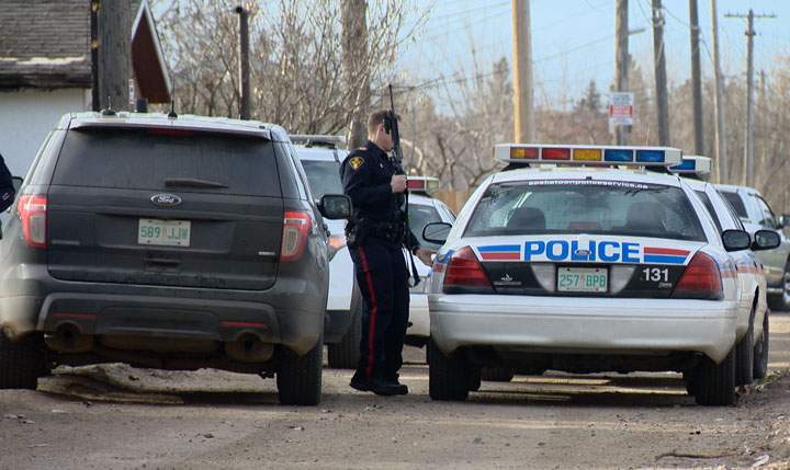 Police were called with a report of an armed man in a Saskatoon residence Friday afternoon.