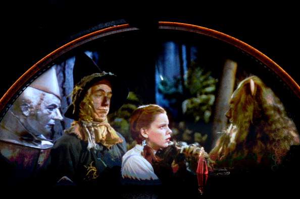Video tribute to 'The Wizard of Oz' onstage during the Oscars at the Dolby Theatre on March 2, 2014 in Hollywood, California.  (Photo by Kevin Winter/Getty Images).