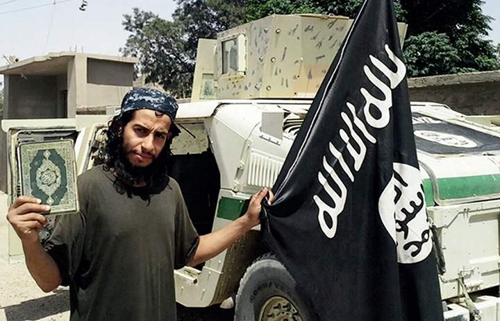 This undated image made available in the Islamic State’s English-language magazine “Dabiq,” shows Abdelhamid Abaaoud. Abaaoud was identified by French authorities on Monday Nov. 16, 2015 as the presumed mastermind of the terror attacks last Friday in Paris.