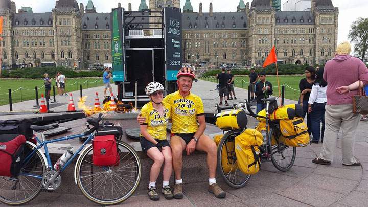 This photo shows the retired Saskatchewan farmers in Ottawa this past summer.