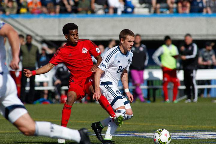 Saskatoon soccer player Brett Levis signs his second professional contract with Vancouver Whitecaps FC 2.