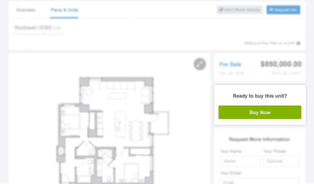 Mock up of ‘buy now’ button.