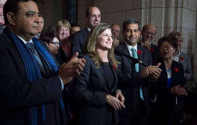 Rona Ambrose is the interim leader of the conservative Party. Her replacement is set to be chosen in May 2017.