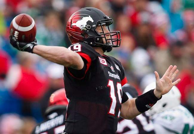 Calgary Stampeders quarterback Bo Levi Mitchell is accusing the Saskatchewan Roughriders of bending the CFL roster rules.