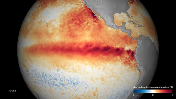 The source of our kinder, gentler winter? El Nino, which originates in the Pacific Ocean and has a global influence on weather patterns.