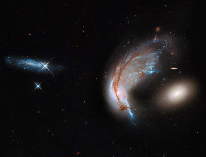 Galaxies exist in neighbourhoods similar to our own.
