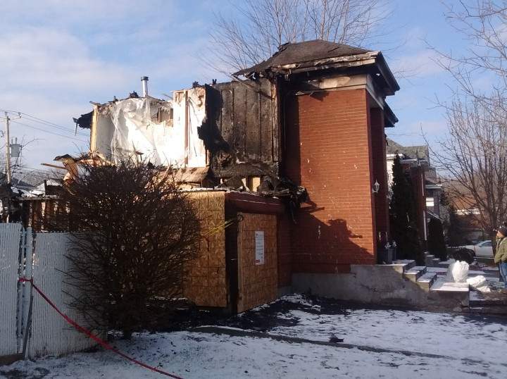 Natalee Crowley’s home suffered extensive fire damage, Wednesday, November 25, 2015.