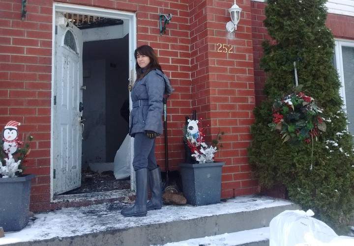 Natalee Crowley stands outside her home, Wednesday, November 25, 2015.