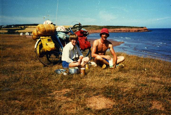 Here’s a photo of the couple enjoying a meal on the east coast of Canada in 1978.