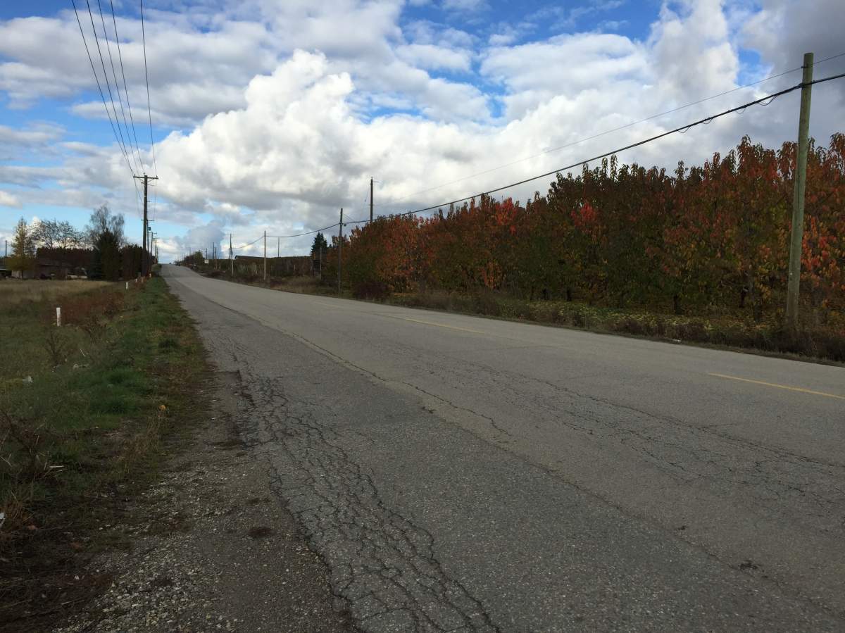 Pictured above is a section of Old Vernon Road where a 24-year-old Saskatoon man was fatally struck by a vehicle early Sunday morning. This image was taken Monday morning. 
