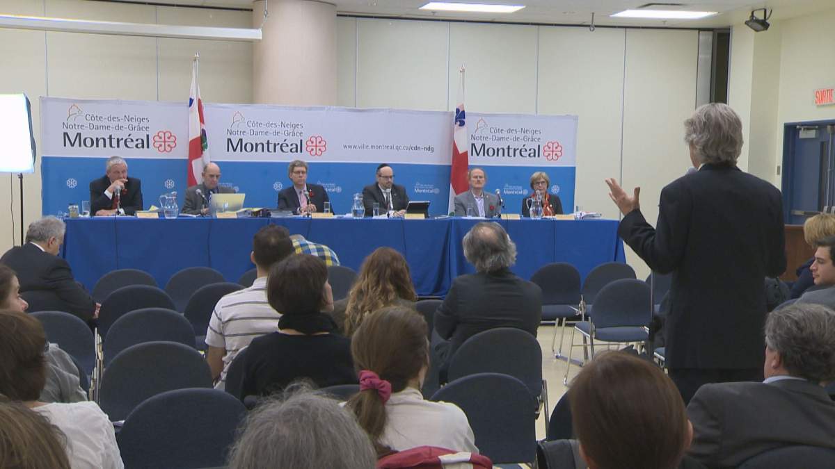 A file image of a CDN-NDG council meeting.