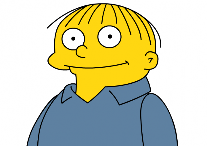 Ralph Wiggum from The Simpsons.