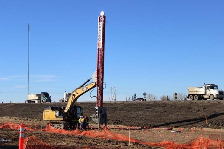 Construction is underway for Regina's new bypass, which will feature Saskatchewan's first free-flow overpass.