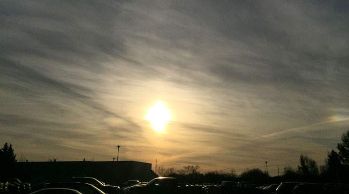 November 7: This Your Saskatchewan photo was taken by Sherry Myers of a sundog spotted in Saskatoon.