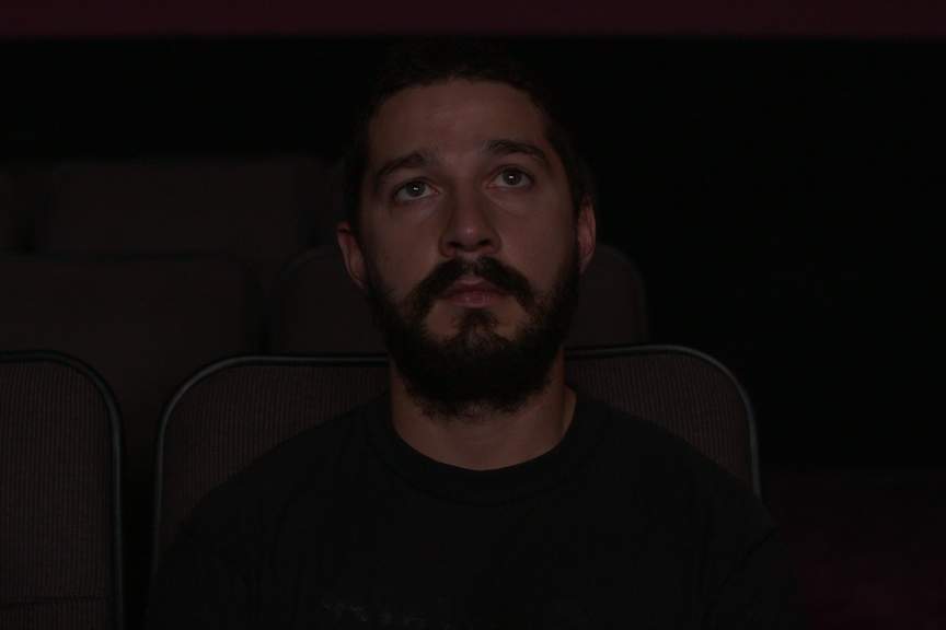 Shia LaBeouf tweeted a photo of Shia LaBeouf watching Shia LaBeouf.