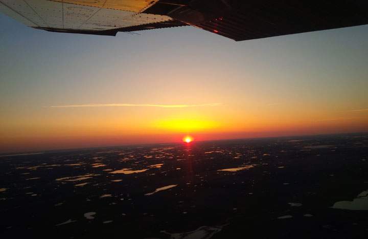 November 23: This Your Saskatchewan photo was taken by the Saskatoon police’s air support unit over Swift Current where they were helping the RCMP with a search.