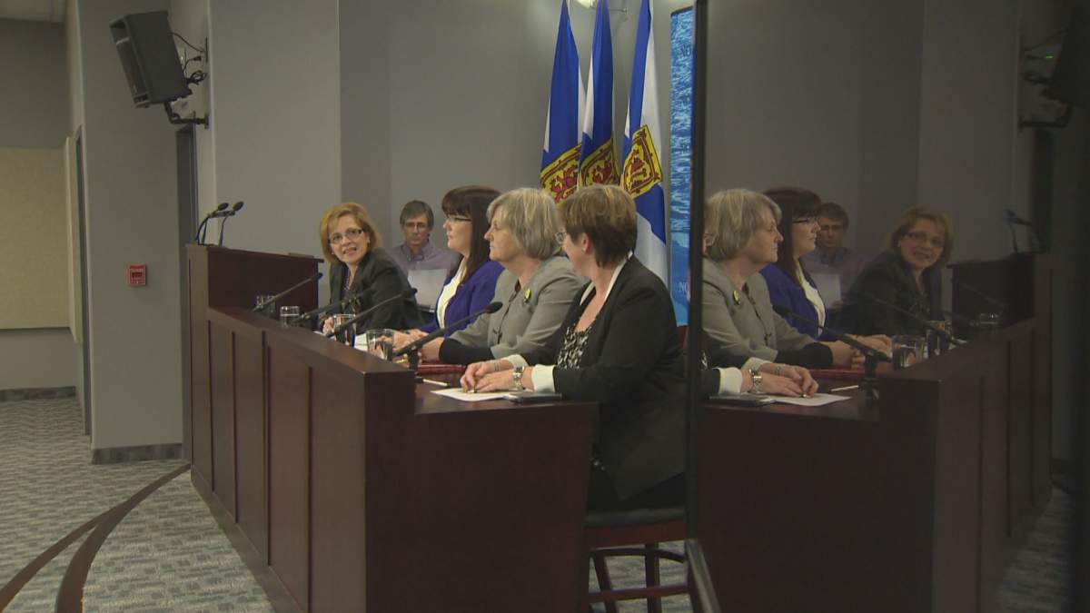 Immigration officials go over Nova Scotia's plans to welcome Syrian refugees.