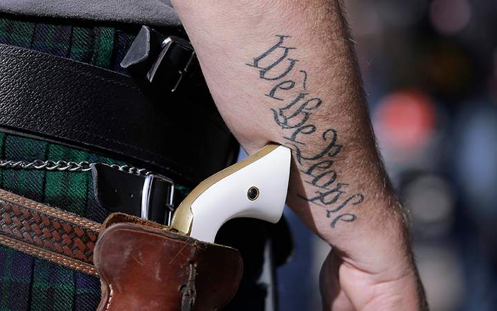 There are concerns that voters could face intimidation at polling stations, including having to pass by people wielding firearms.