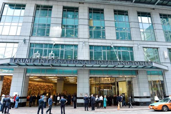 An exterior view of the Trump International Hotel and Tower Toronto.