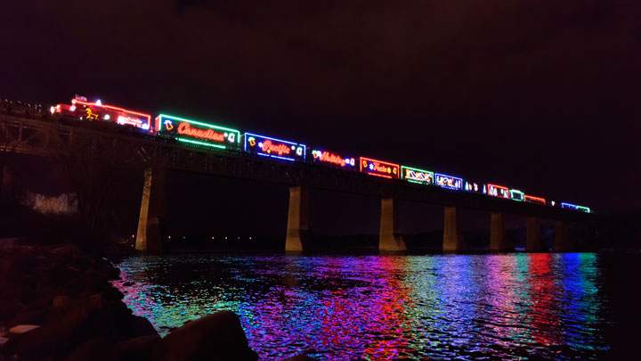 Dec. 7: This Your Saskatchewan photo of The Holiday Train was taken in Saskatoon by Jeff Wiz.