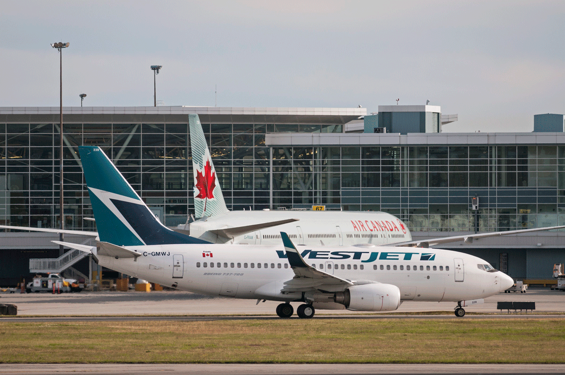 WestJet, Air Canada, Porter Airlines and Air Transat were all hit with penalties on Aug. 27.